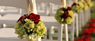 outdoor wedding chair decoration 